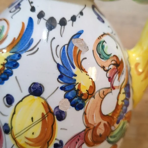 Mid Century Majolica Espresso Pitcher - Picture 10 of 10